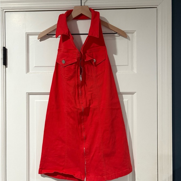 Red Backless Dress - Picture 2 of 5